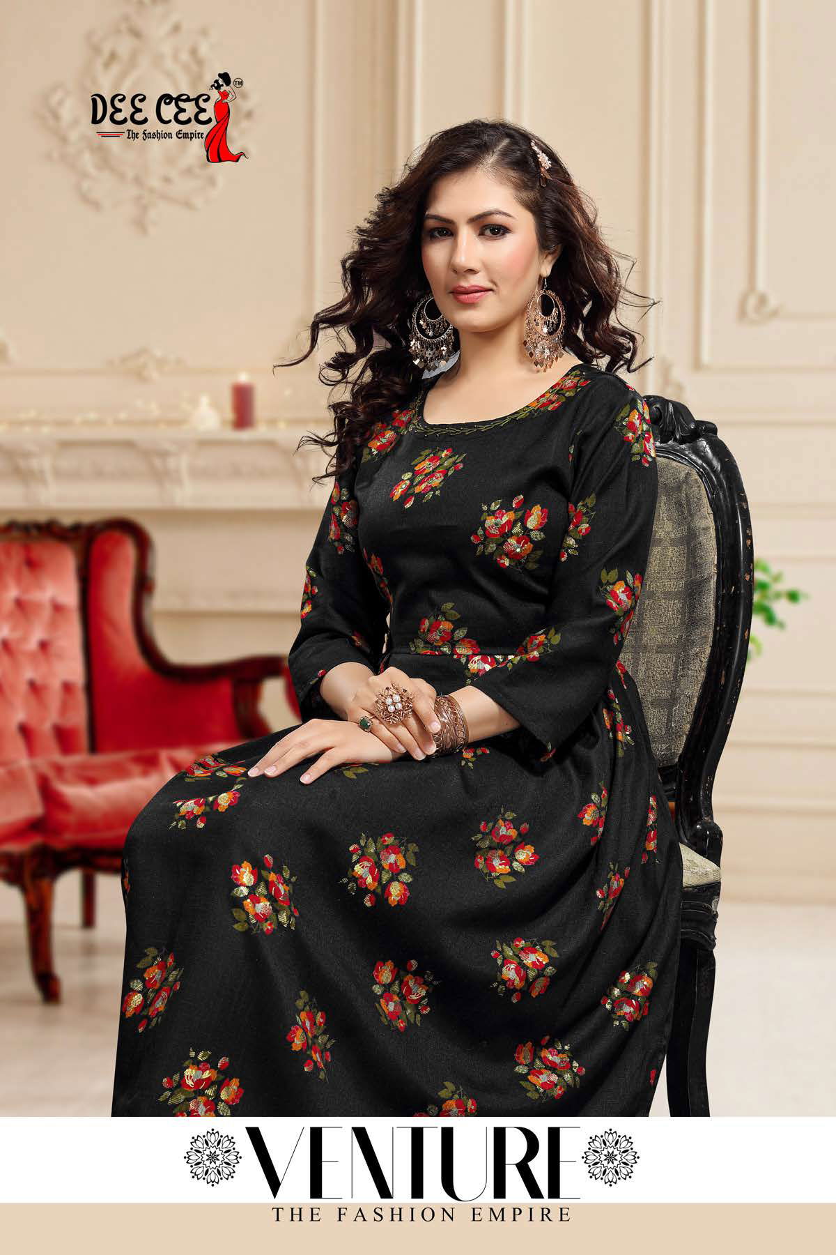 Dee Cee Venture New Exclusive Ethnic Wear Rayon Kurtis Collection